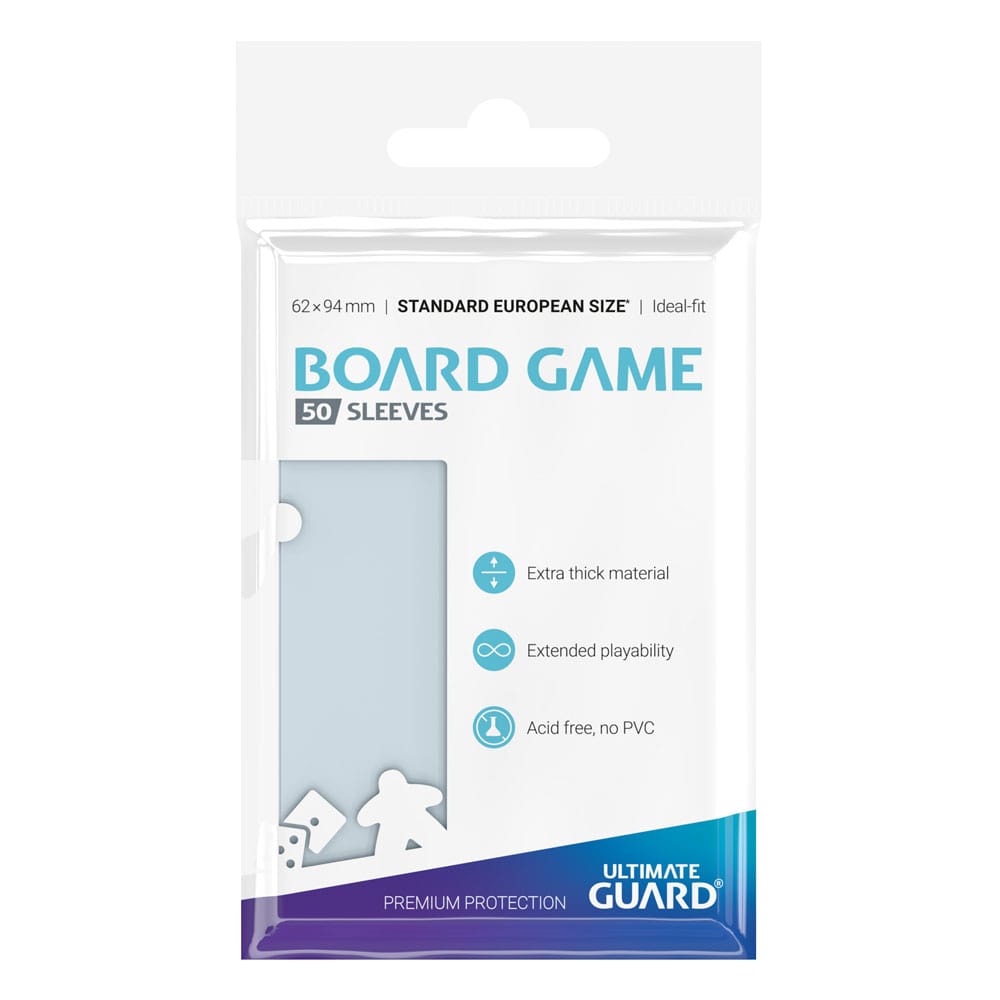 Ultimate Guard Premium Soft Sleeves für Brettspielkarten Standard European (50) - Versand: 5-7 Tage nach Bestellung