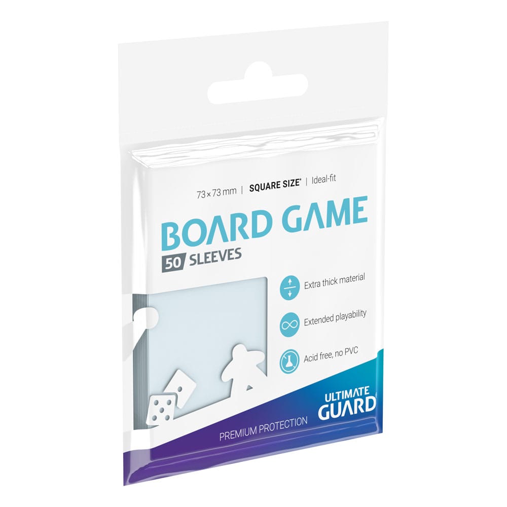 Ultimate Guard Premium Soft Sleeves für Brettspielkarten Quadratisch (50) - Versand: 5-7 Tage nach Bestellung