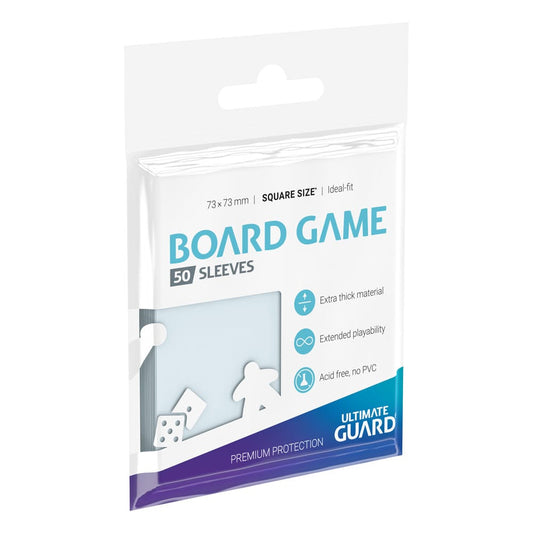 Ultimate Guard Premium Soft Sleeves für Brettspielkarten Quadratisch (50) - Versand: 5-7 Tage nach Bestellung