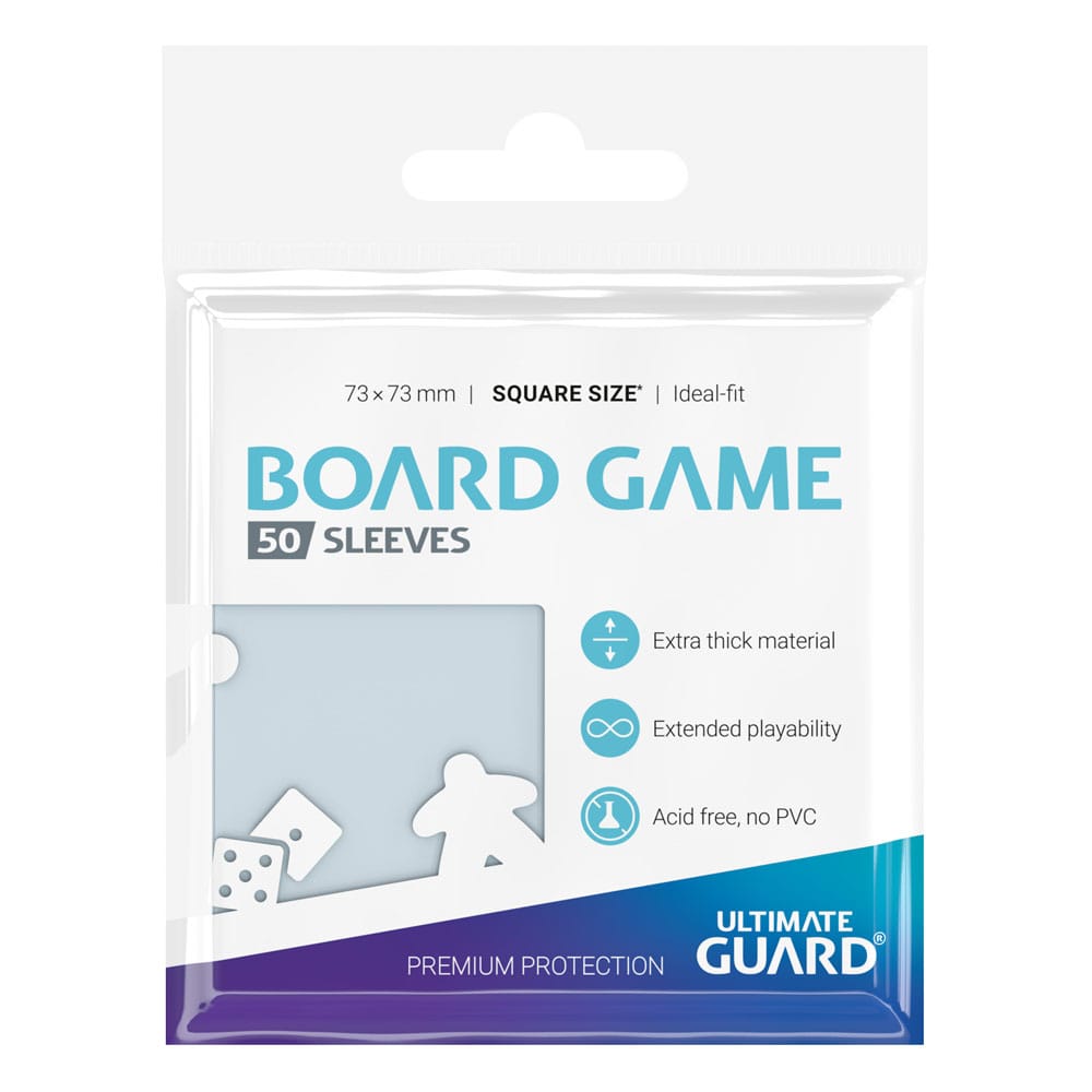 Ultimate Guard Premium Soft Sleeves für Brettspielkarten Quadratisch (50) - Versand: 5-7 Tage nach Bestellung