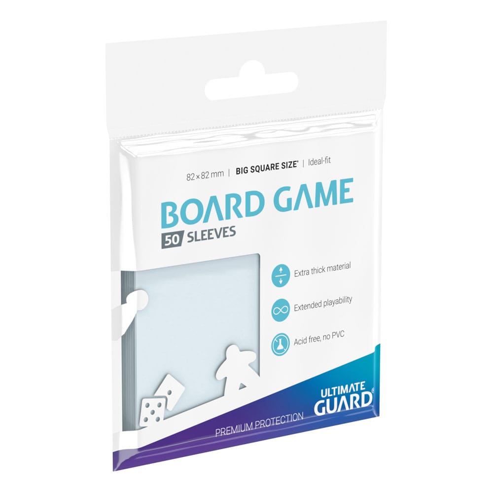 Ultimate Guard Premium Soft Sleeves für Brettspielkarten Quadratisch Groß (50) - Versand: 5-7 Tage nach Bestellung