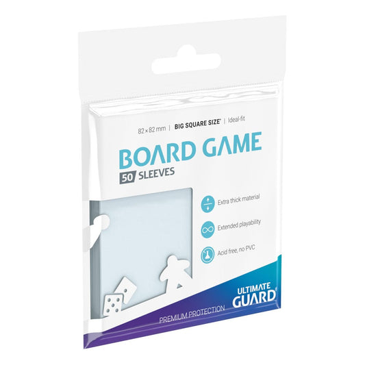 Ultimate Guard Premium Soft Sleeves für Brettspielkarten Quadratisch Groß (50) - Versand: 5-7 Tage nach Bestellung