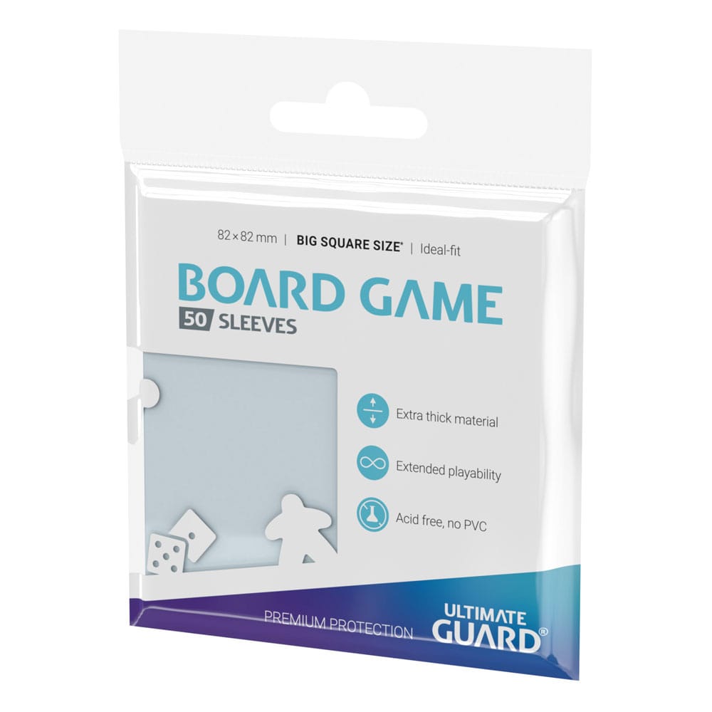 Ultimate Guard Premium Soft Sleeves für Brettspielkarten Quadratisch Groß (50) - Versand: 5-7 Tage nach Bestellung