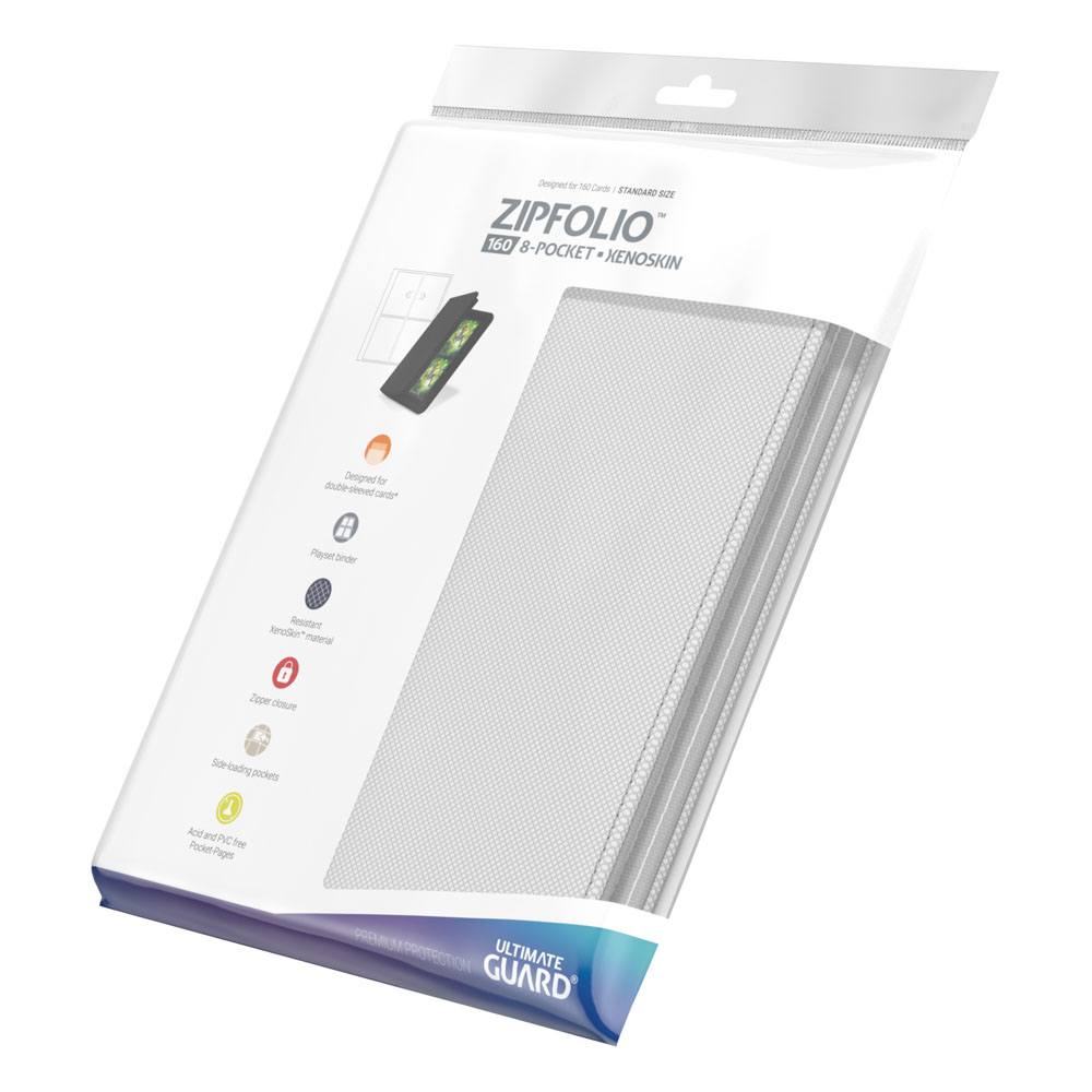 Ultimate Guard Zipfolio 160 - 8-Pocket XenoSkin Weiß - Preorder - ETA: 22.09.2025