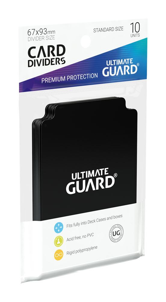 Ultimate Guard Kartentrenner Standardgröße Schwarz (10) - Versand: 5-7 Tage nach Bestellung