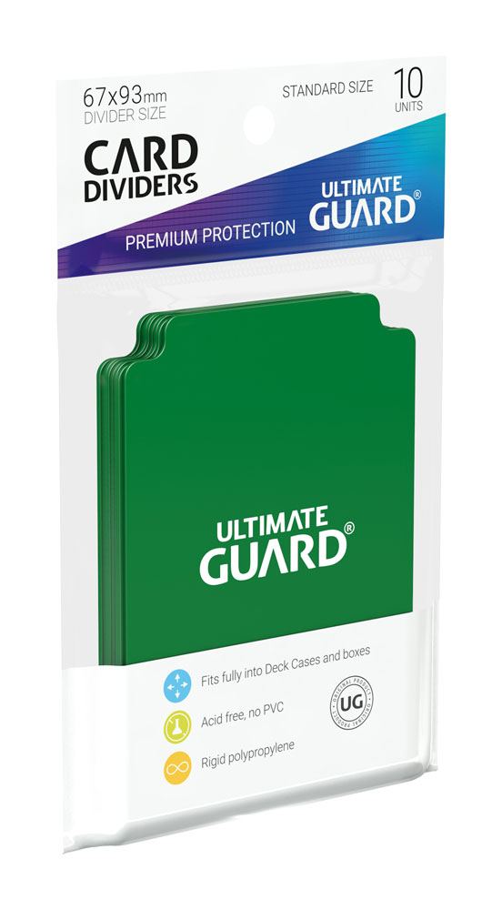 Ultimate Guard Kartentrenner Standardgröße Grün (10) - Versand: 5-7 Tage nach Bestellung