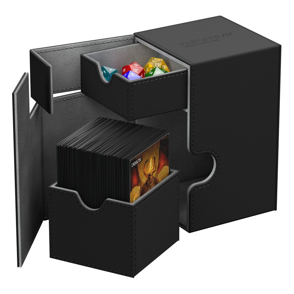 Ultimate Guard Flip´n´Tray Deck Case 100+ Standardgröße XenoSkin Schwarz - Versand: 7 Tage nach Bestellung