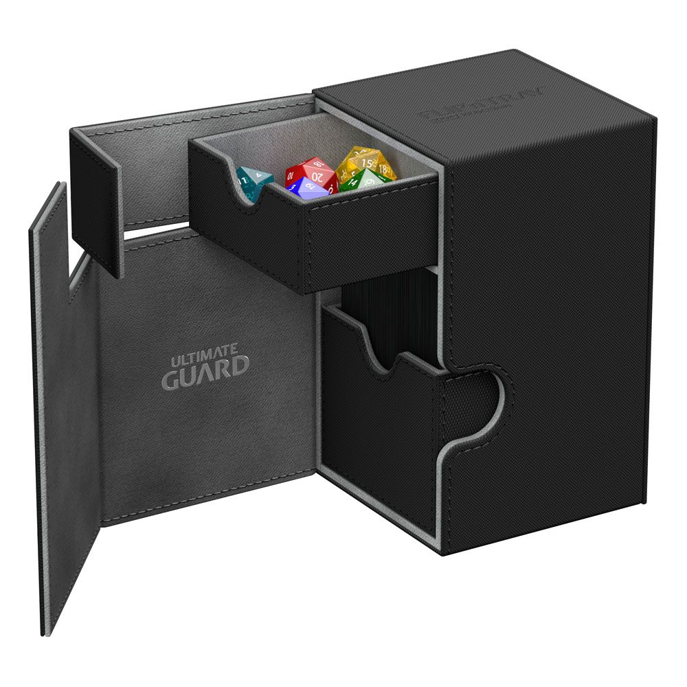 Ultimate Guard Flip´n´Tray Deck Case 100+ Standardgröße XenoSkin Schwarz - Versand: 7 Tage nach Bestellung