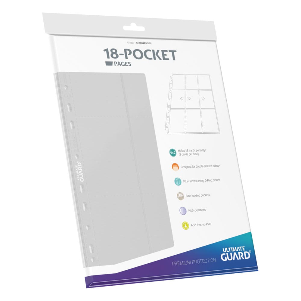 Ultimate Guard 18-Pocket Pages Side-Loading Weiß (10) - Versand: 5-7 Tage nach Bestellung