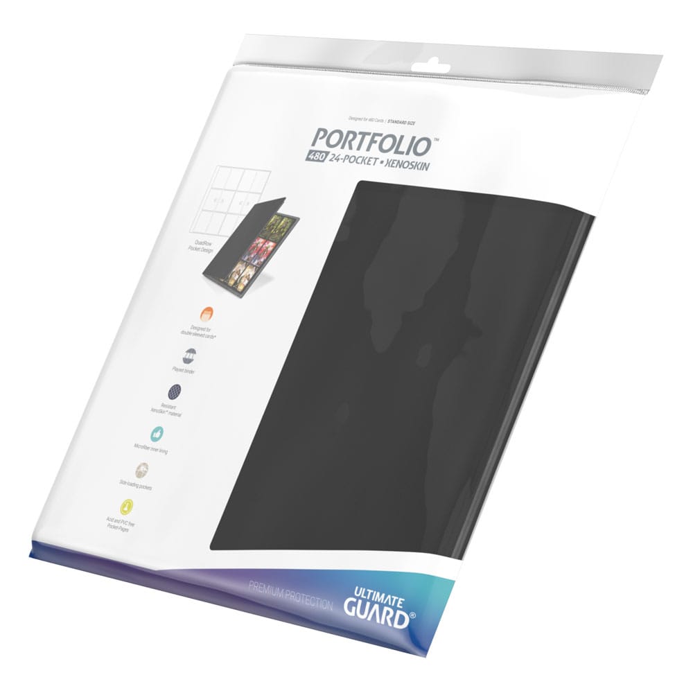 Ultimate Guard Portfolio 480 - 24-Pocket XenoSkin (Quadrow) - Schwarz - Versand: 5-7 Tage nach Bestellung