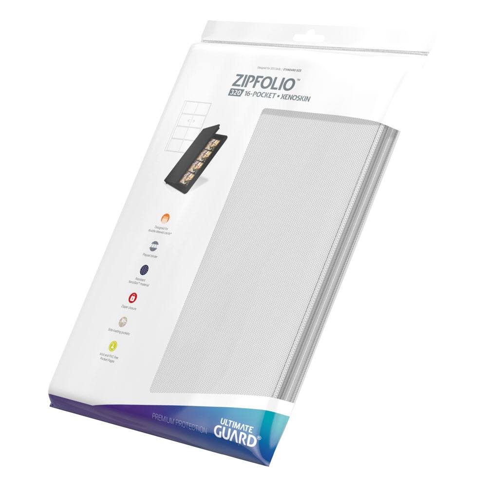 Ultimate Guard Zipfolio 320 - 16-Pocket XenoSkin Weiß - Versand: 5-7 Tage nach Bestellung
