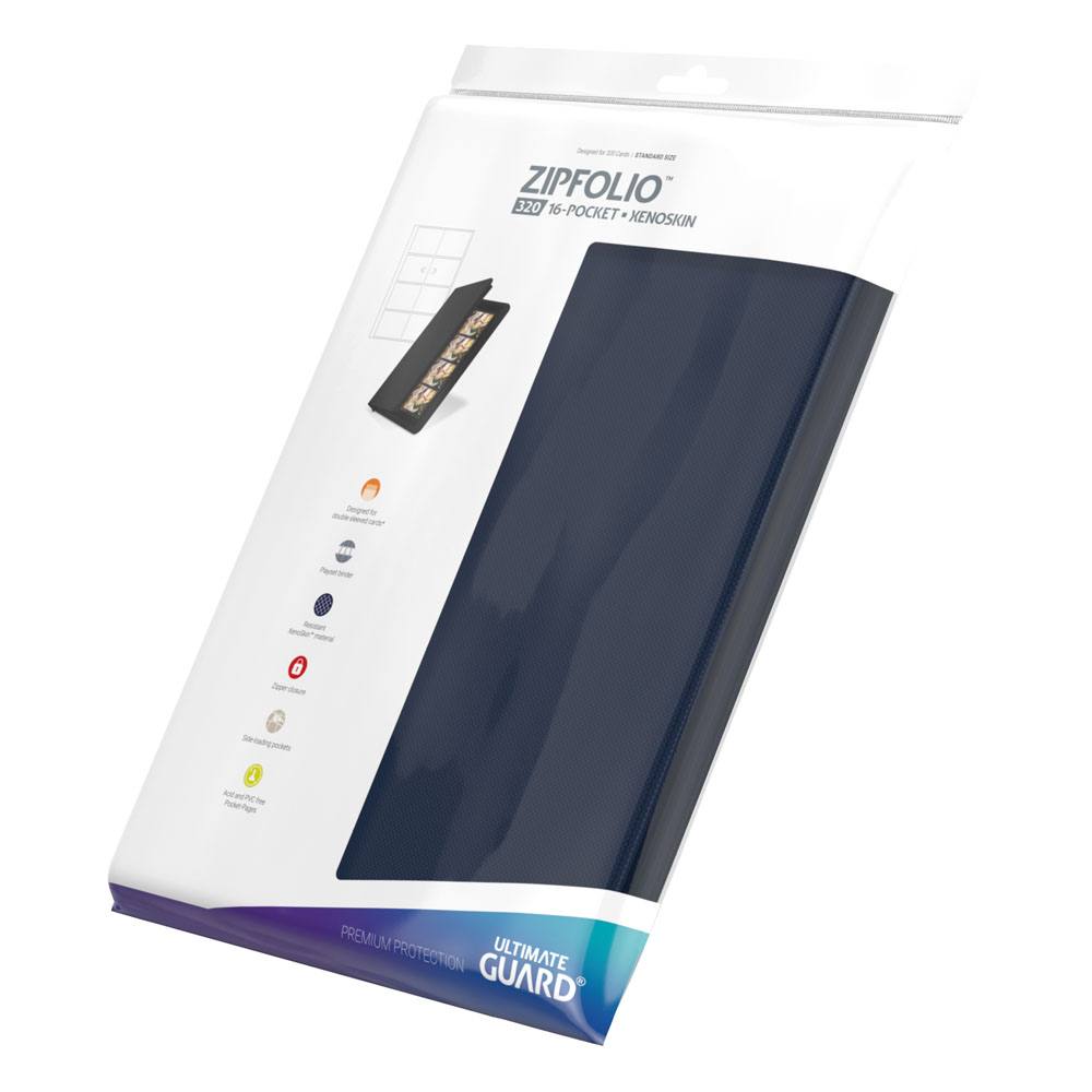 Ultimate Guard Zipfolio 320 - 16-Pocket XenoSkin Blau - Versand: 5-7 Tage nach Bestellung