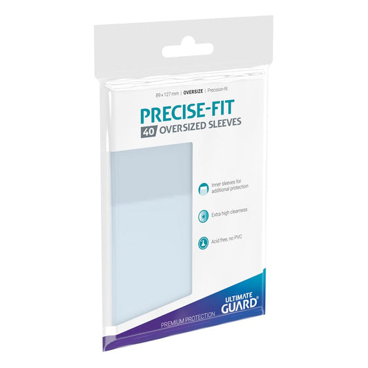 Ultimate Guard Precise-Fit Sleeves Oversized Transparent (40) - Versand: 5-7 Tage nach Bestellung