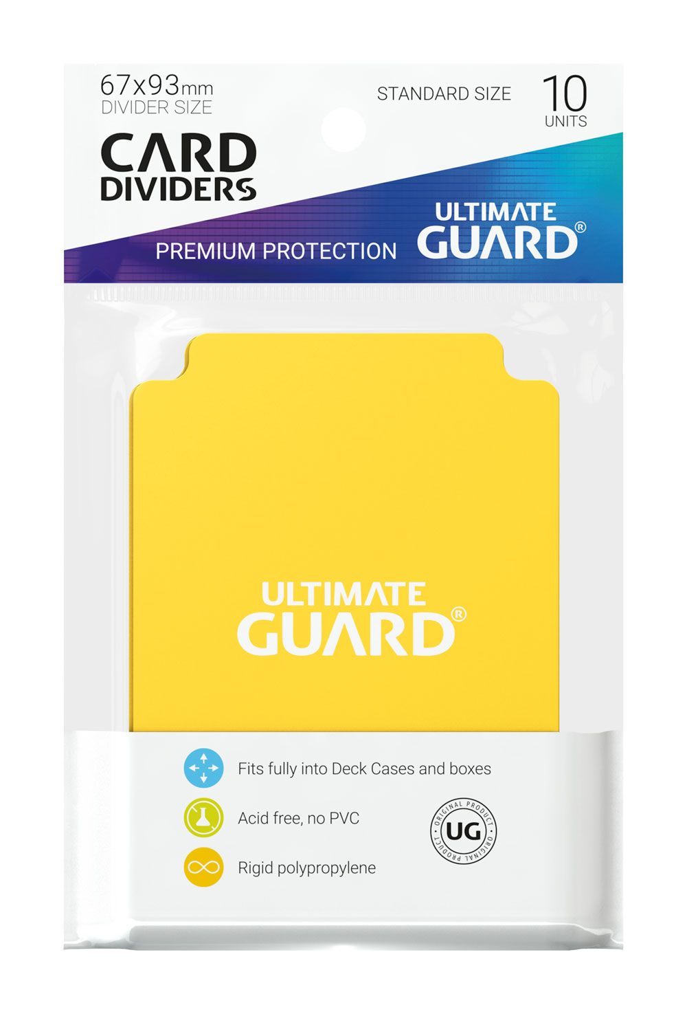 Ultimate Guard Kartentrenner Standardgröße Gelb (10) - Versand: 5-7 Tage nach Bestellung