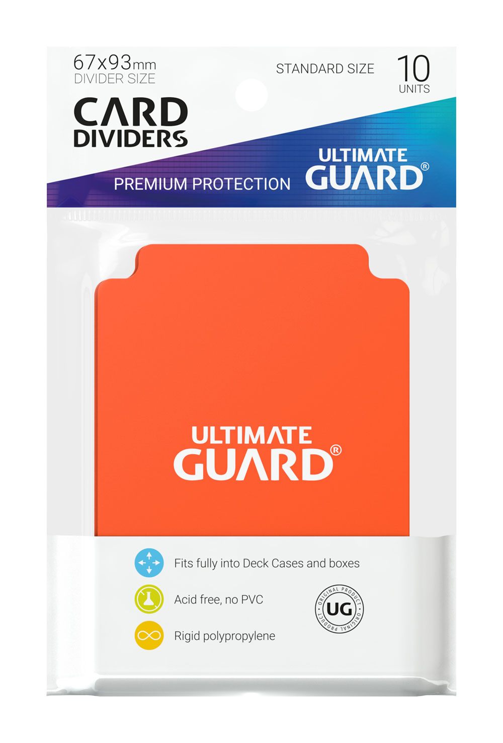 Ultimate Guard Kartentrenner Standardgröße Orange (10) - Versand: 5-7 Tage nach Bestellung
