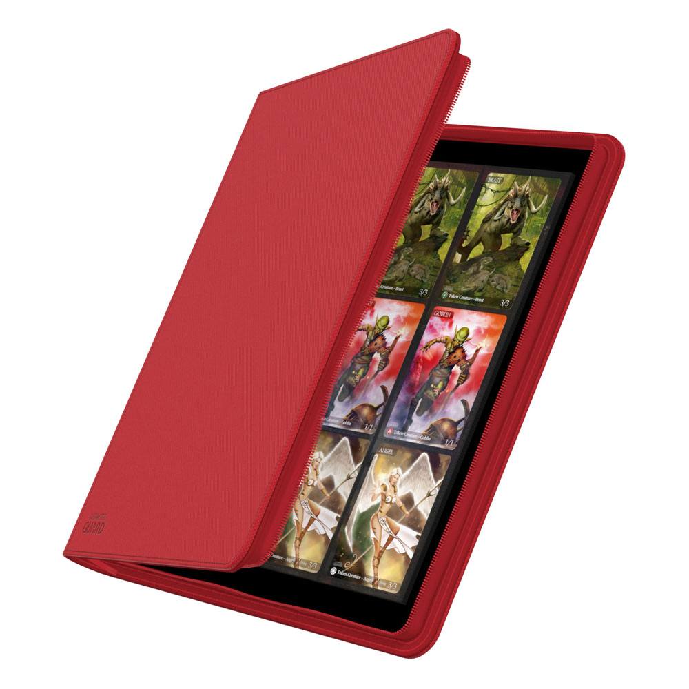 Ultimate Guard Zipfolio 480 - 24-Pocket XenoSkin (Quadrow) - Rot - Versand: 5-7 Tage nach Bestellung