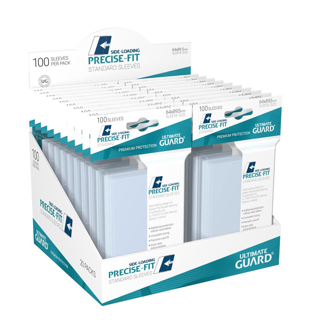 Ultimate Guard Precise-Fit Sleeves Side-Loading Standardgröße Transparent (100) - Versand: 5-7 Tage nach Bestellung