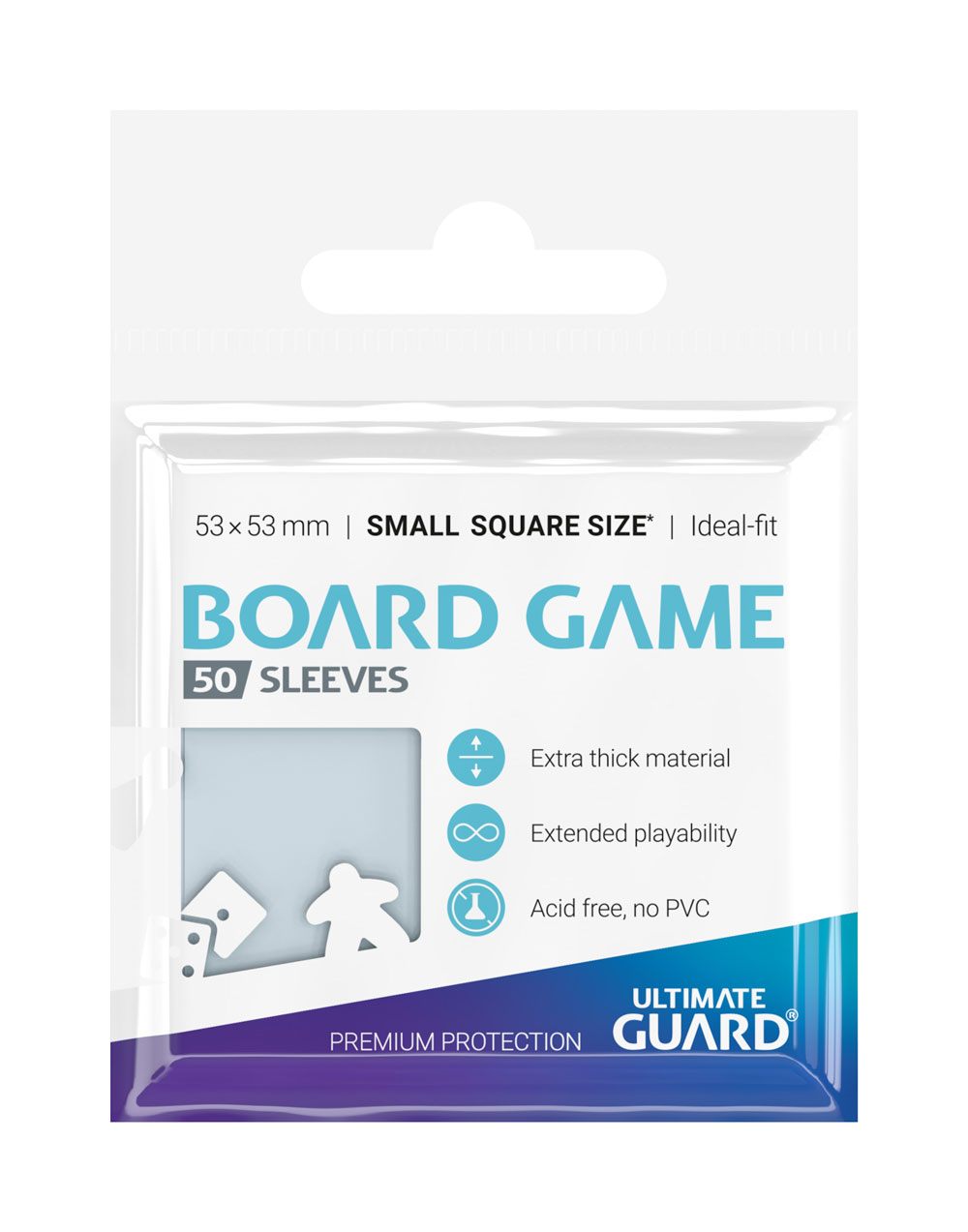 Ultimate Guard Premium Sleeves für Brettspielkarten Quadratisch Klein (50) - Versand: 5-7 Tage nach Bestellung