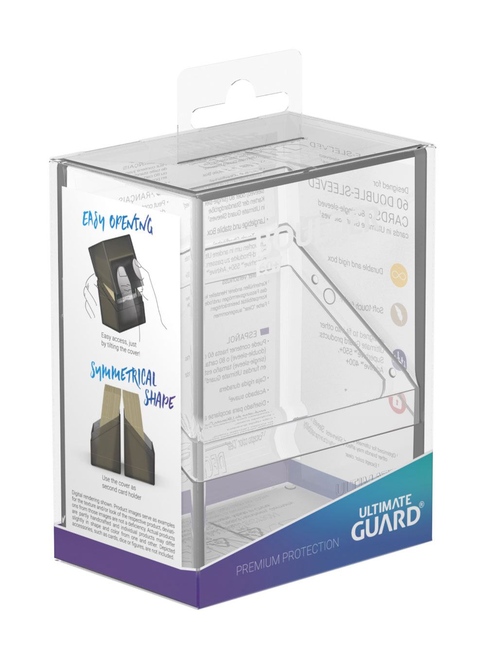 Ultimate Guard Boulder Deck Case 60+ Standardgröße Transparent - Versand: 5-7 Tage nach Bestellung