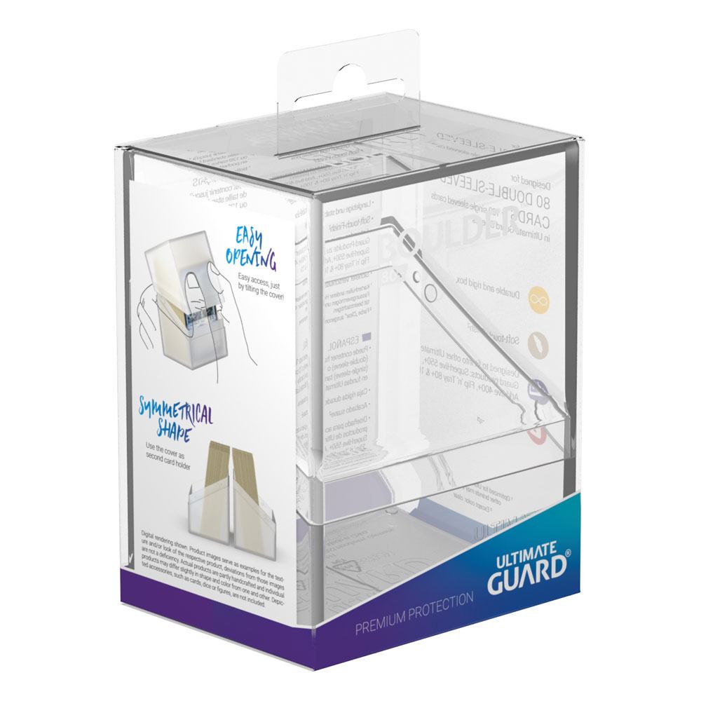 Ultimate Guard Boulder Deck Case 80+ Standardgröße Transparent - Versand: 5-7 Tage nach Bestellung