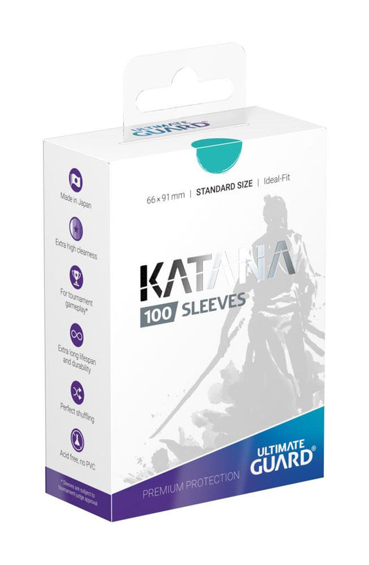 Ultimate Guard Katana Sleeves Standard Size (100) - Turquoise - Preorder - ETA: 30.06.2026