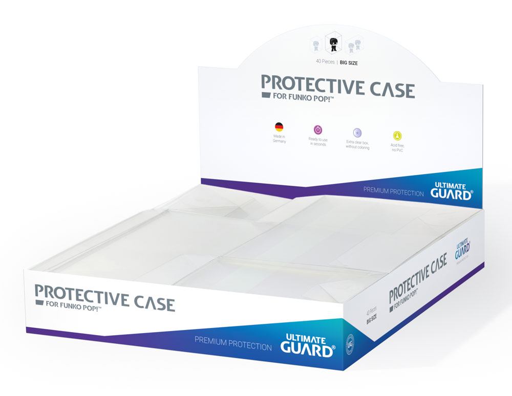 Ultimate Guard Schutzhülle Protective Case für Funko POP!&trade; Figuren Big Size (40) - Versand: 5-7 Tage nach Bestellung