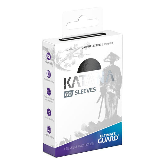 Ultimate Guard Katana Sleeves Japanische Größe Schwarz (60) - Versand: 5-7 Tage nach Bestellung