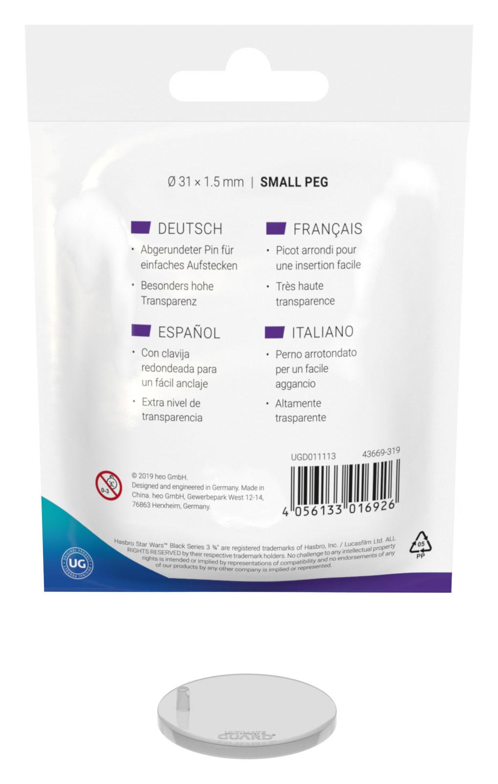 Ultimate Guard Figure Stands Small Peg Modern (20 Stück) - Versand: 5-7 Tage nach Bestellung