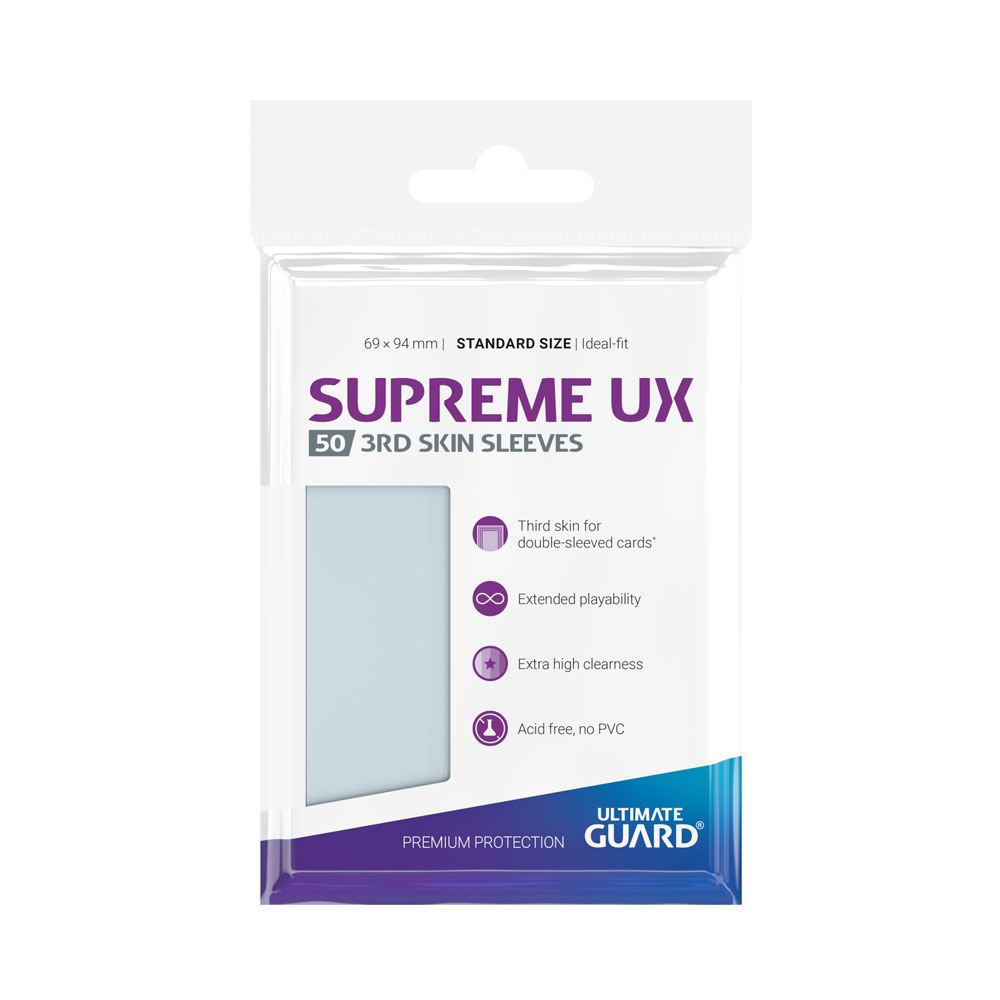 Ultimate Guard Supreme UX 3rd Skin Sleeves Standardgröße Transparent (50) - Preorder - ETA: 22.09.2025