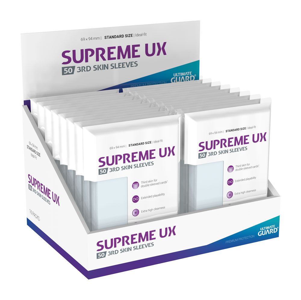 Ultimate Guard Supreme UX 3rd Skin Sleeves Standardgröße Transparent (50) - Preorder - ETA: 22.09.2025