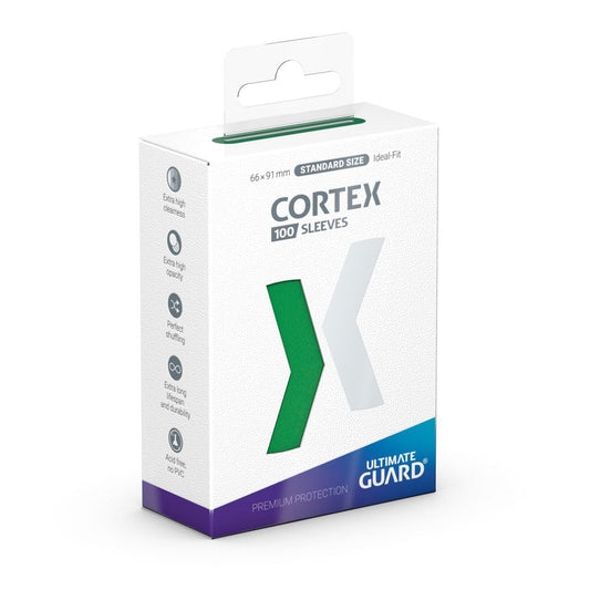 Ultimate Guard Cortex Sleeves Standardgröße Grün (100) - Versand: 5-7 Tage nach Bestellung