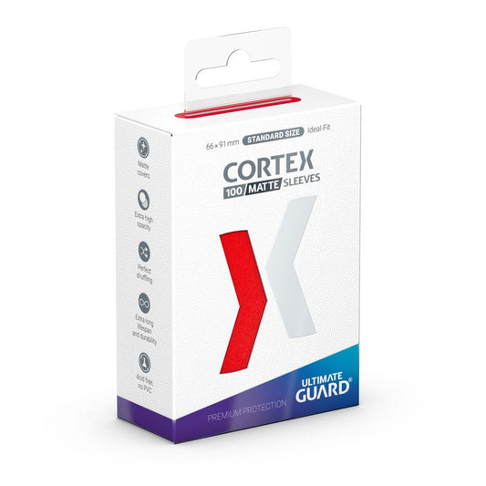 Ultimate Guard Cortex Sleeves Standardgröße Matt-Rot (100) - Versand: 5-7 Tage nach Bestellung