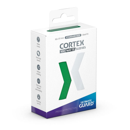 Ultimate Guard Cortex Sleeves Standardgröße Matt-Grün (100) - Versand: 5-7 Tage nach Bestellung