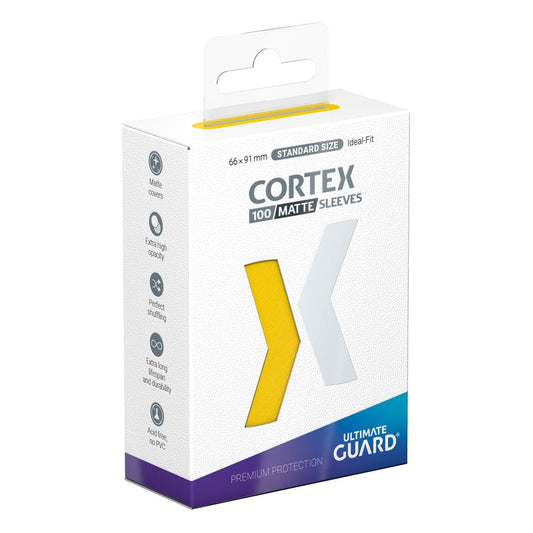 Ultimate Guard Cortex Sleeves Standardgröße Matte Yellow (100) - Versand: 5-7 Tage nach Bestellung