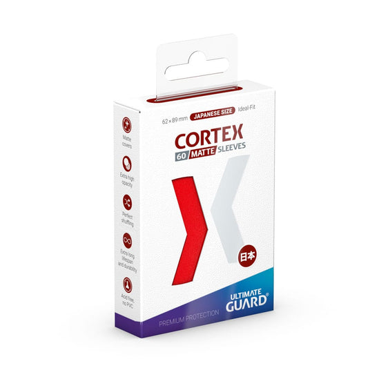 Ultimate Guard Cortex Sleeves Japanische Größe Matt-Rot (60) - Versand: 5-7 Tage nach Bestellung