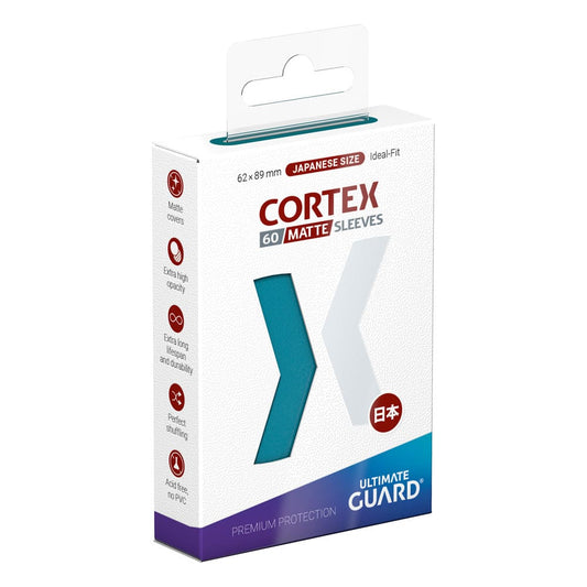 Ultimate Guard Cortex Sleeves Japanese Size Matte Petrol (60) - Versand: 5-7 Tage nach Bestellung