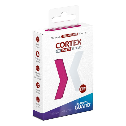Ultimate Guard Cortex Sleeves Japanische Größe Matte Pink (60) - Versand: 5-7 Tage nach Bestellung