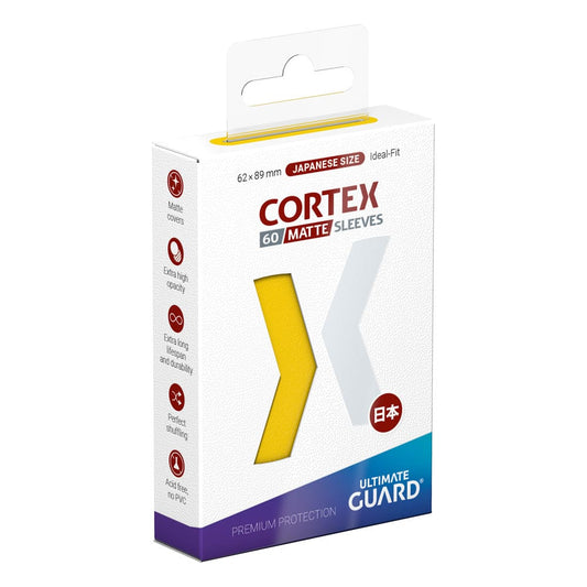 Ultimate Guard Cortex Sleeves Japanische Größe Matte Yellow (60) - Versand: 5-7 Tage nach Bestellung