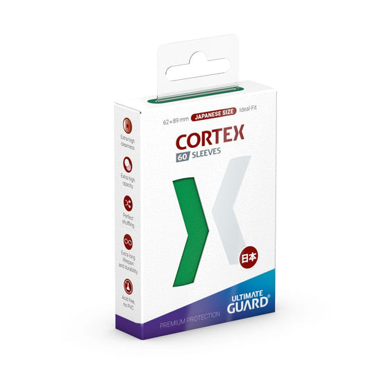 Ultimate Guard Cortex Sleeves Japanische Größe Grün (60) - Versand: 5-7 Tage nach Bestellung