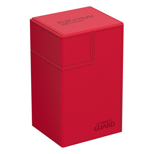 Ultimate Guard Flip`n`Tray 80+ XenoSkin Monocolor Rot - Versand: 5-7 Tage nach Bestellung