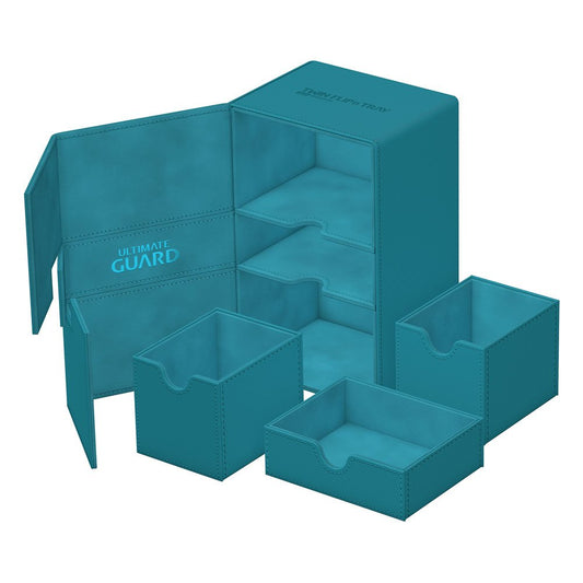 Ultimate Guard Twin Flip`n`Tray 160+ XenoSkin Monocolor Petrolblau - Versand: 5-7 Tage nach Bestellung