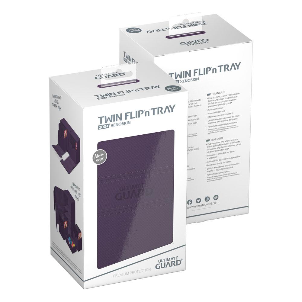Ultimate Guard Twin Flip`n`Tray 200+ XenoSkin Monocolor Violett - Versand: 5-7 Tage nach Bestellung