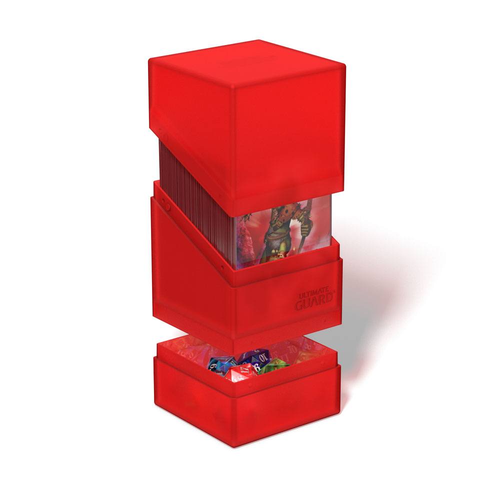 Ultimate Guard Boulder´n´Tray 100+ Ruby - Versand: 5-7 Tage nach Bestellung
