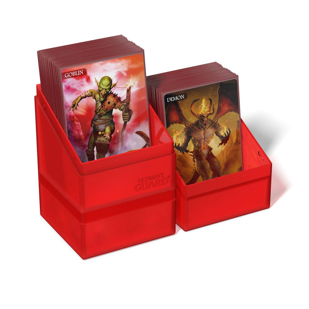 Ultimate Guard Boulder´n´Tray 100+ Ruby - Versand: 5-7 Tage nach Bestellung