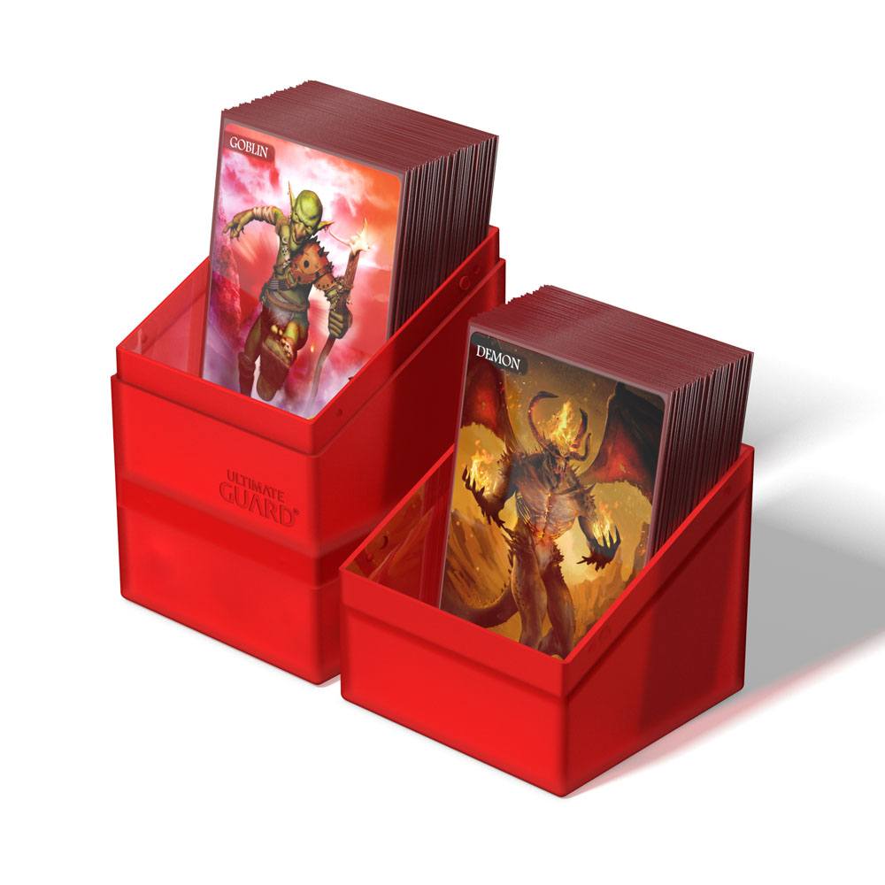 Ultimate Guard Boulder´n´Tray 100+ Ruby - Versand: 5-7 Tage nach Bestellung