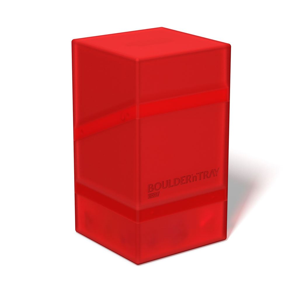 Ultimate Guard Boulder´n´Tray 100+ Ruby - Versand: 5-7 Tage nach Bestellung