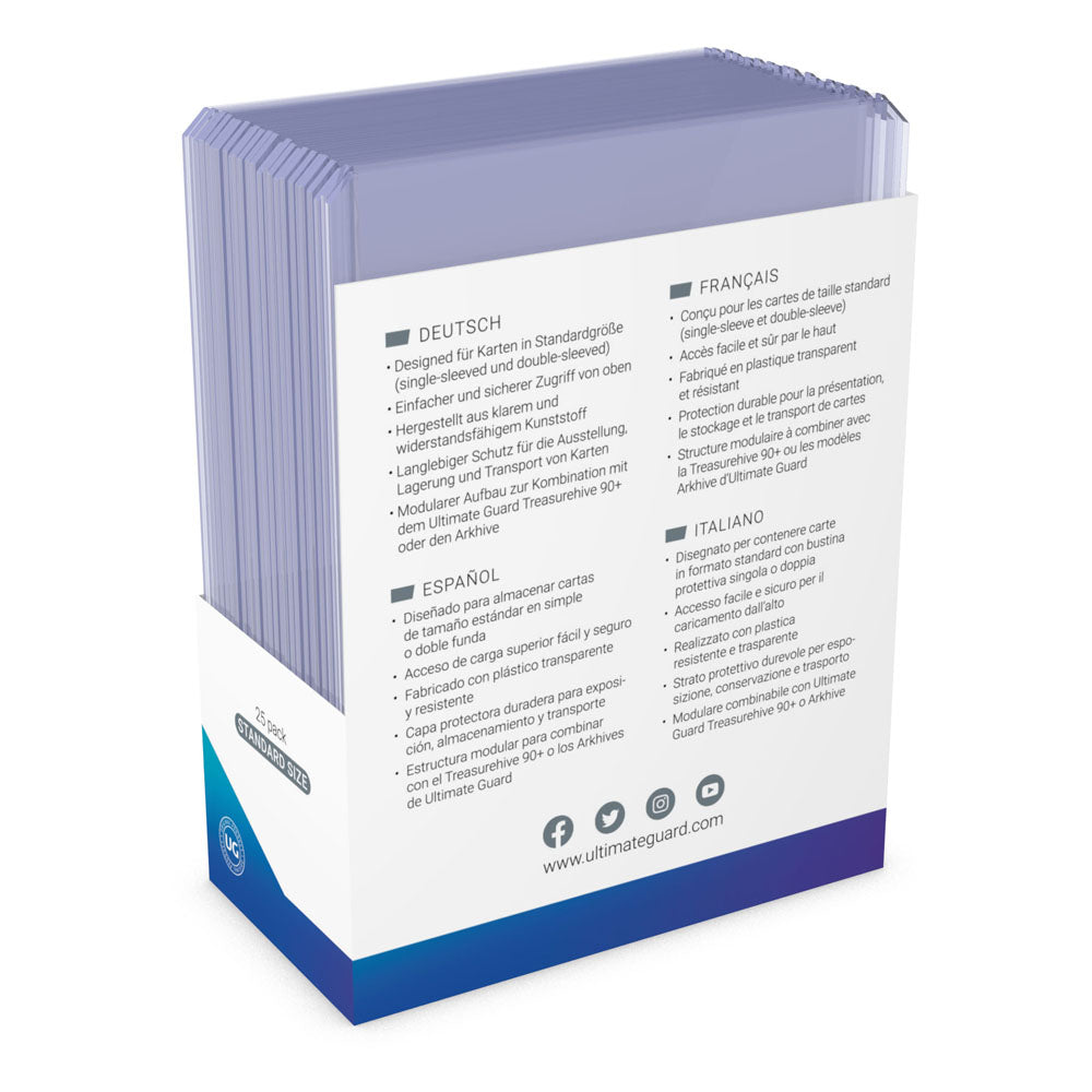 Ultimate Guard Card Covers Toploading 35 pt Transparent (25er-Pack) - Versand: 5-7 Tage nach Bestellung
