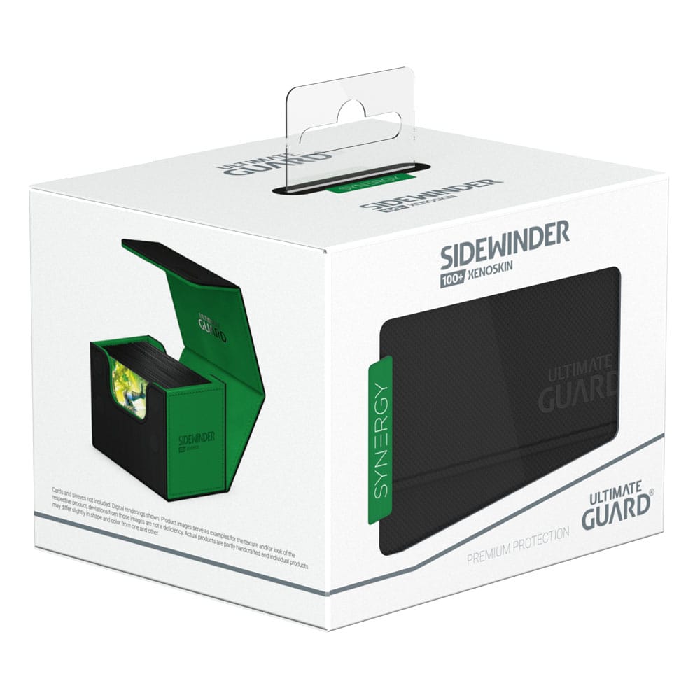 Ultimate Guard Sidewinder 100+ XenoSkin SYNERGY Schwarz/Grün - Versand: 5-7 Tage nach Bestellung