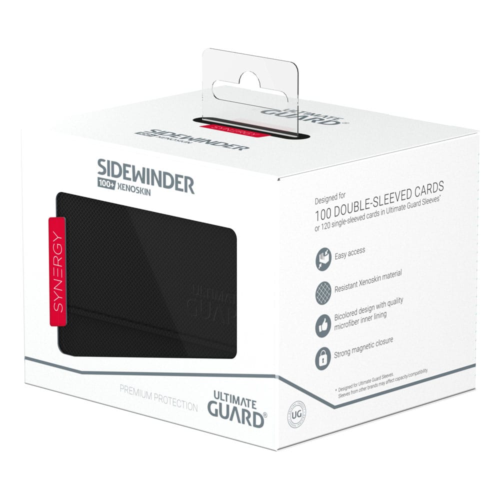 Ultimate Guard Sidewinder 100+ XenoSkin SYNERGY Schwarz/Rot - Preorder - ETA: 22.09.2025