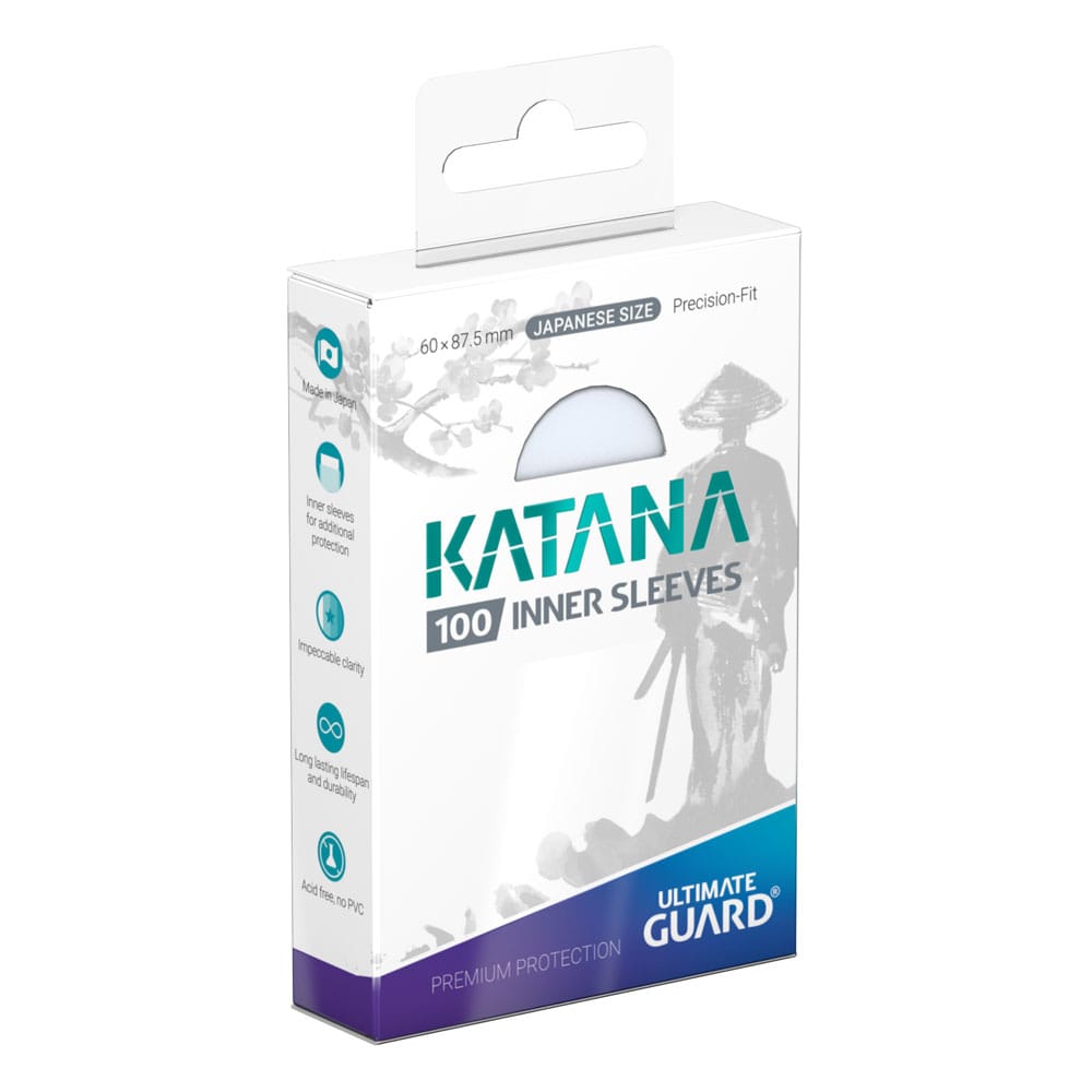 Ultimate Guard Katana Inner Sleeves Japanese Size Transparent (100) - Versand: 5-7 Tage nach Bestellung